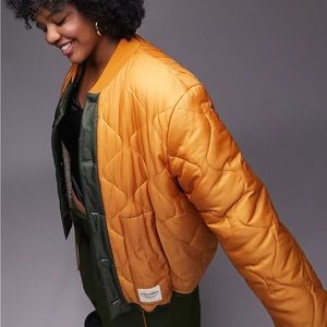 Topshop Curve Quilted Liner Jacket with Reversible Sherpa Sz XL (Pre-Loved)